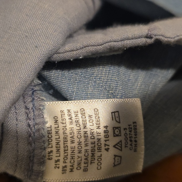 LOFT Light Blue Denim Romper Size 6 - Picture 9 of 10